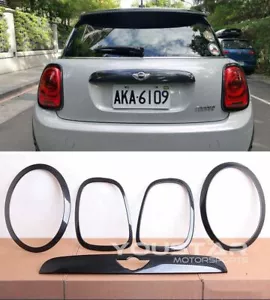 UK STOCK CARBON Effect Light Boot Trims for MINI Cooper S F55 F56 F57 JCW 14-17 - Picture 1 of 12