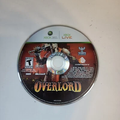 Overlord (Microsoft Xbox 360, 2007, Tested Working, Game Only) - Image 1 of 2