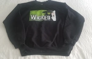 WICKED Black Long Sleeve Pullover Sweatshirt - size Men Medium - Picture 1 of 1