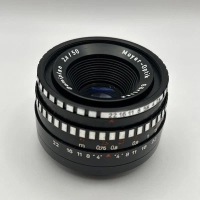 Meyer-Optik Gorlitz Domiplan Zebra 2.8/50 M42 Mount Camera Lens - Image 1 of 4