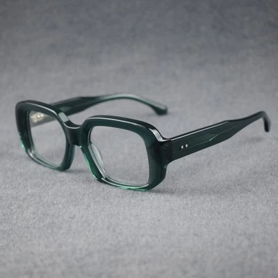 Monturas de gafas de acetato clásicas retro gafas de lectura cuadradas gruesas hombres mujeres Foto 1 de 4