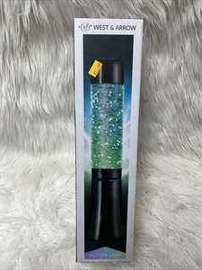 Multicolor Gliter Lamp - 13" Tube Shape Black - West & Arrow - Picture 1 of 9