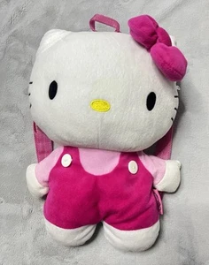 Vintage Y2k Hello Kitty Stuffed Animal Backpack Handles 14” Zipper Iconic Design - Picture 1 of 24
