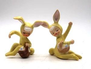 De Colección Holt Howard Amarillo Conejo de Pascua Niñas 1958 Vela Escalador Set Japón RARO - Imagen 1 de 23