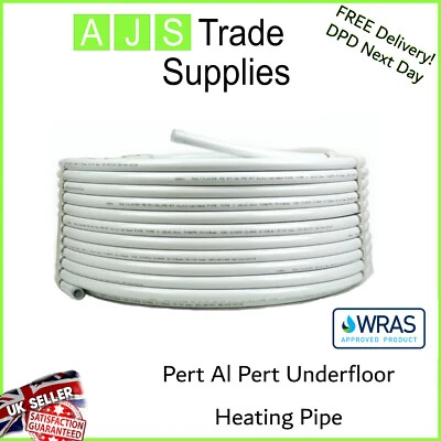 WATER UNDERFLOOR HEATING PIPE PERT AL PERT 16mm x 2mm Next Working Day Uk Stock - Image 1 of 4