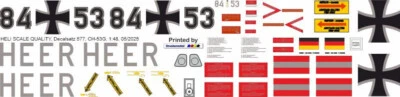 Decal 577 Sikorsky CH-53G Bundeswehr Heer 84+53 - Bild 1 von 2