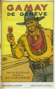 BLANC-DUMONT JONATHAN CARTLAND ETIQUETTE DE VIN GAMAY DE GENÈVE 1994 - Picture 1 of 1