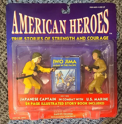 Figuras American Heroes US Marine/Capitán Japonés Iwo Jima D-Day Pacific Nuevas Foto 1 de 4