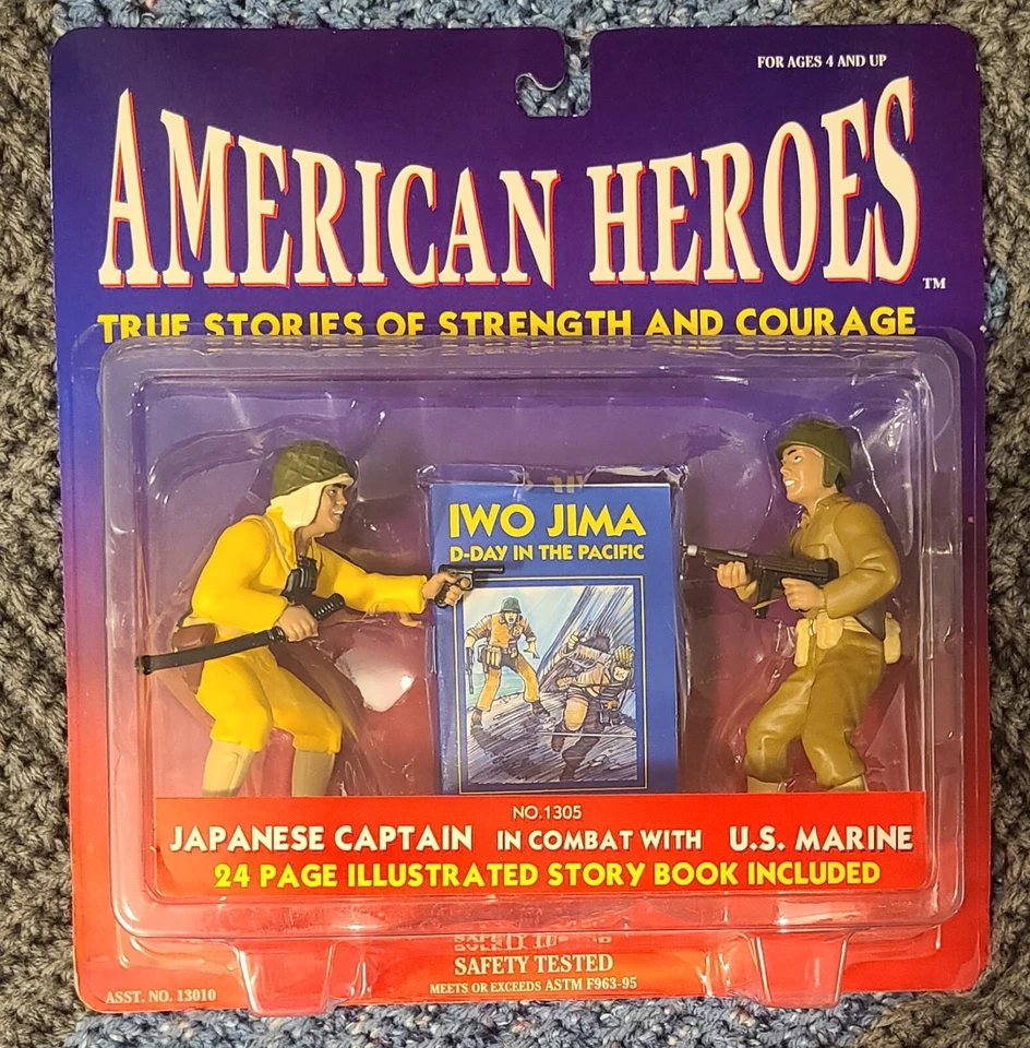 American Heroes US Marine / Japanese Captain Figures Iwo Jima D-Day Pacific New - Image 1 of 4