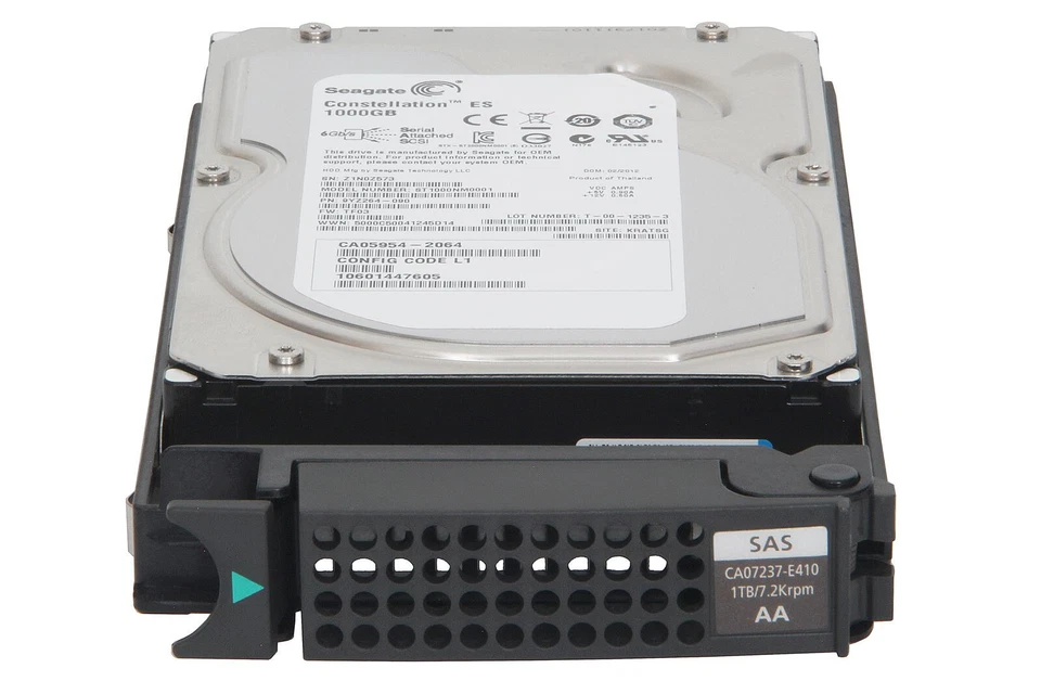 Fujitsu 1TB 7.2K SAS HDD Hard Drive Eternus DX60 S2, DX80 / FSC CA07237-E410 - Bild 1 von 1