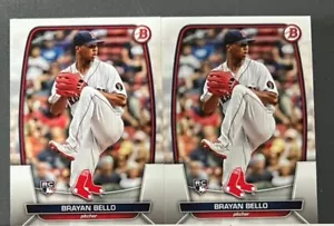 Lot (2) 2023 Bowman Rookie cards Boston red sox Brayan Bello #72 RC Mint⚾️🏆 - Picture 1 of 1