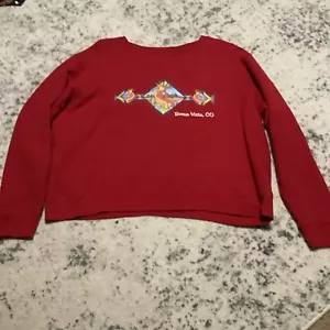 Buena Vista Colorado Sweatshirt Hanes Soft Sweats Sz XL Souvenir Gift Shirt RED - Picture 1 of 6