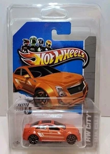 Hot Wheels Cadillac CTS-V HW City  Orange With Gold Rims Faster Than Ever - Picture 1 of 9