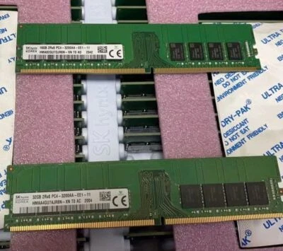 Sk Hynix 32GB DDR4 RAM 3200MHz SDRAM ECC RDIMM 2Rx8 Server Memory - Image 1 of 3