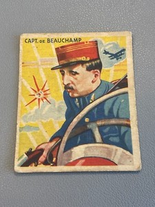 1934 National Chicle Sky Birds R136 card #19 Capt. De Beauchamp