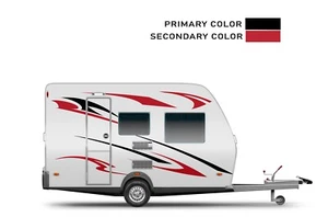 Calcomanías Stıckers Gráficos para pequeños remolques de viaje RV Caravanas Kit de repuesto - Imagen 1 de 5