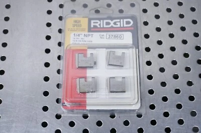 Ridgid 37860 High Speed RH Pipe Dies 1/4" NPT NEW - Image 1 of 4