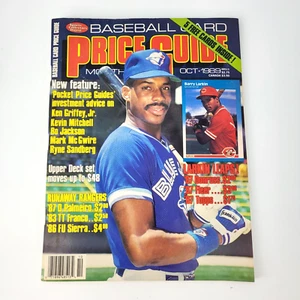 Baseball Card Price Guide Monthly October 1989 W/ 5 Cards Intact Ken Griffey Jr. - Picture 1 of 24