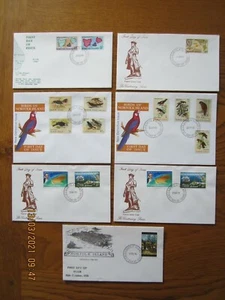 Norfolk Island, 7 First day covers, 1969 - 70. Birds - Picture 1 of 1