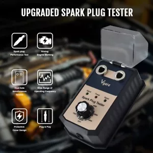 Spark Plug Tester Dual Hole Diagnostic Tool Gasoline Car Ignition Analyzer 12V - Imagen 1 de 10