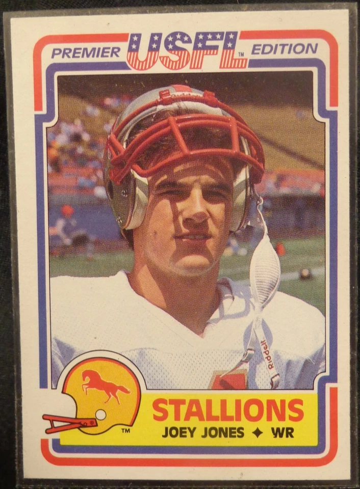 1984 Topps USFL Football #13 Joey Jones - Stallions - Alabama Alumni - Image 1 of 1