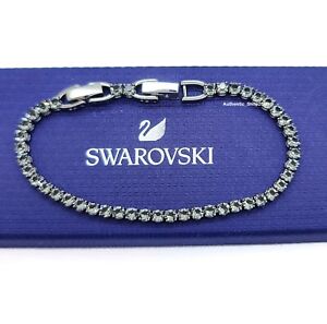 New Authentic Swarovski Sparkle Crystal Tennis Deluxe Round  Bracelet  5514655