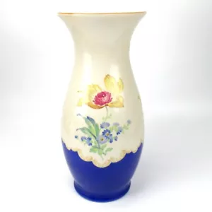 Oscar Schlegelmilch Porzellan Vase Blumendekor Mid-Century Porcelain 29,5cm - Bild 1 von 7