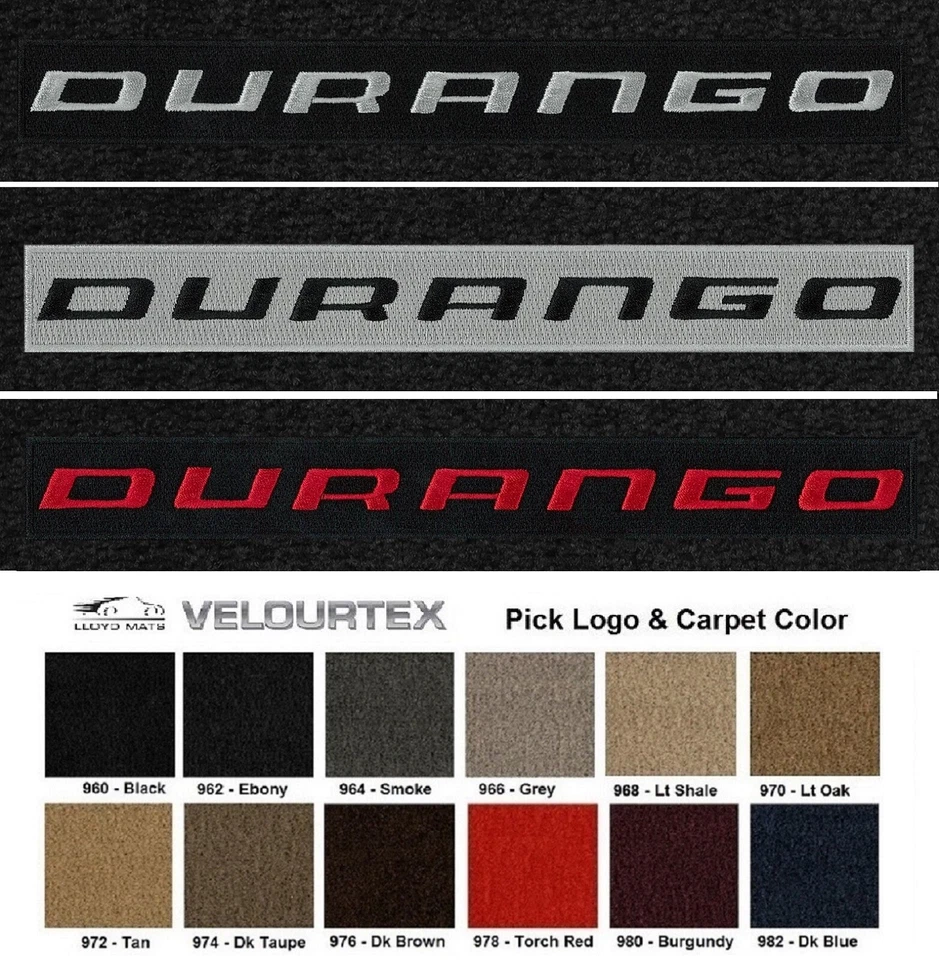 Lloyd Mats Velourtex Dodge Durango Front Floor Mats (2011-2024) Foto 1 de 4