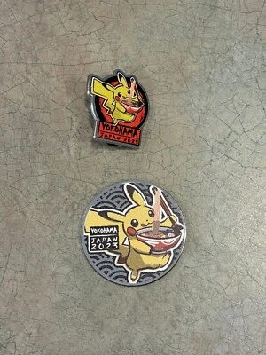 2023 Pokemon World Championship Yokohama Japan Pikachu Pin & Coin A - Image 1 of 3