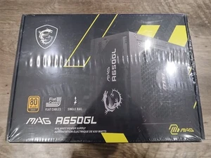 Msi MAG A650GL 650 Watt Power Supply Full Modular 80 Plus Gold - Photo 1/8
