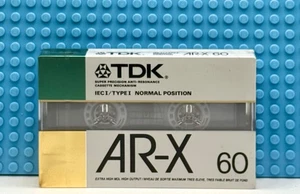 TDK AR-X 60 1987 USA TYPE I LEERKASSETTE TAPE (1) (VERSIEGELT) - Bild 1 von 3