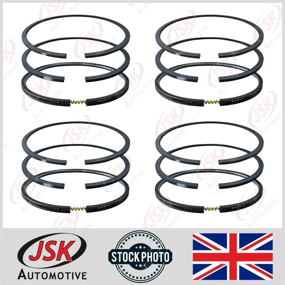 4 Cyl Piston Rings Set for Isuzu 4JA1 2.5 Pickup D-Max Panther Cameo Campo - Image 1 of 1