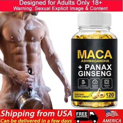 #1 BEST-MALE ENLARGER THICKER LONGER BIGGER 4" GROWTH ENLARGEMENT 120 CAPSULES - Image 1 of 4