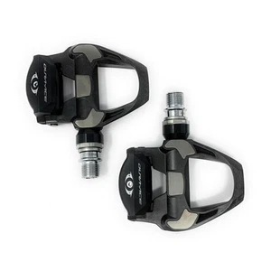 Pedales sin clip Shimano Dura Ace PD-R9100E1 +4 mm eje carbono carretera con tacos nuevos - Imagen 1 de 3