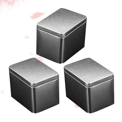  2 Count Leere Teedosen Metallbox Mit Deckel Teebehälter Geschenkboxen - Bild 1 von 4