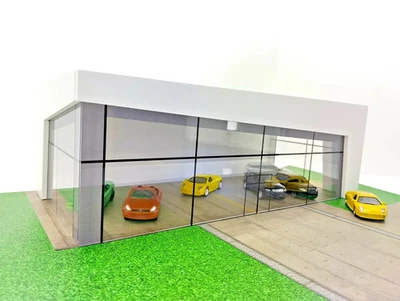 Diorama Kit 1:60 - 1:64 Scale Luxury Car Showroom LED Display for Diecast Models - Image 1 of 4