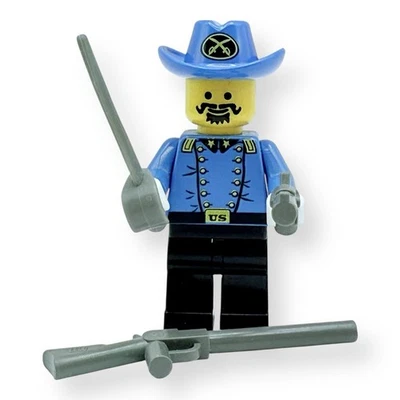 LEGO Western Cowboys Caballería General Minifigura ww001 con Armas y Espada Foto 1 de 4