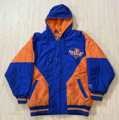 Chaqueta De Colección Años 90 KIDS LOGO 7 Denver Broncos Lateral Mediana 12-14 Elway Davis Foto 1 de 4