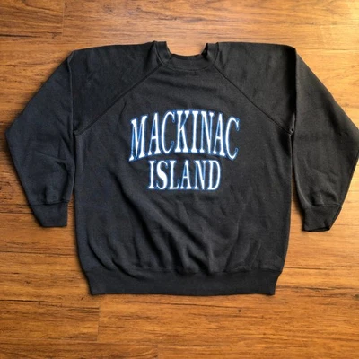 Vintage Tultex Mackinac Island Adult Large Crew Neck Pullover Sweater - Image 1 of 4