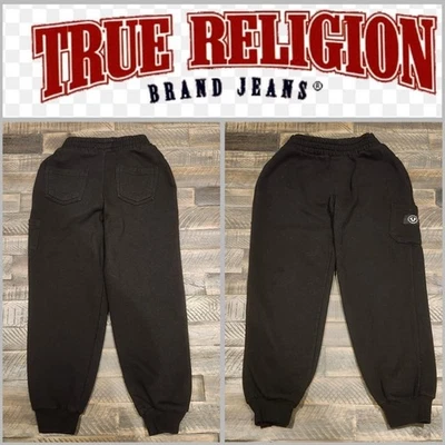 Calça de moletom preta True Religion masculina tamanho 7 - Imagem 1 de 4