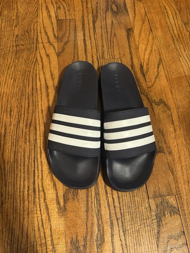 Sandali Adidas uomo blu e bianchi slide taglia 13 indossati pochissimo