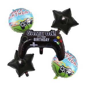 Game On Birthday Ballon Set mit Gaming Controller und Star Mylar Ballons - Bild 1 von 4