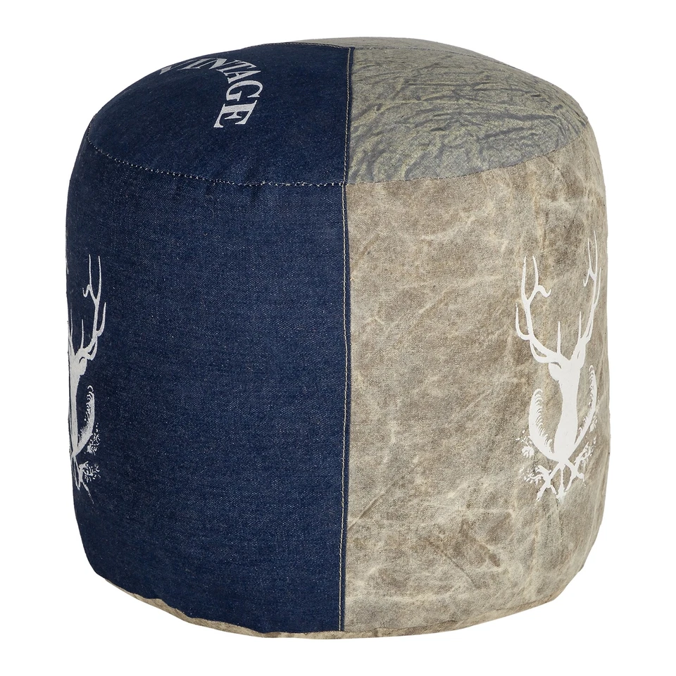 Sitzhocker Sitzpouf Pouf Fußhocker Sitzpuff Hocker Designwahl WOMO-DESIGN® - Bild 1 von 1