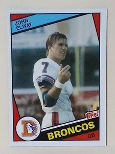 1984 TOPPS ROOKIE DENVER BRONCOS QB JOHN ELWAY ROOKIE CARD#63 HOF - Picture 1 of 18