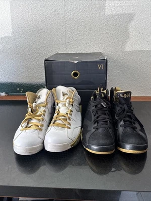 Talla 10.5- Air Jordan 6/7 Retro Golden Moments Pack USADO/USADO Foto 1 de 4