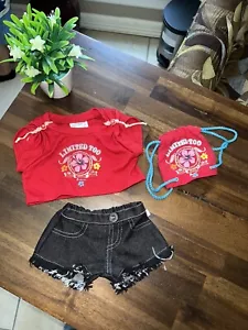 Abito Build-A-Bear & Limited Too Hibiscus 3 pezzi Hawaiian Beach Teddy - Foto 1 di 5
