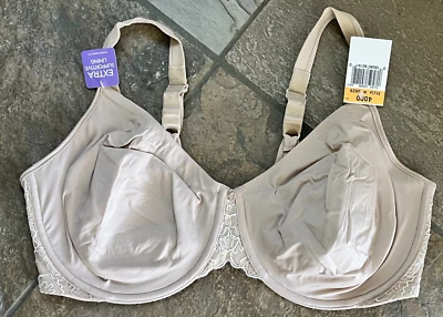 Sutiã 425 Bali Passion For Comfort 40DD modelagem acinzentada #3429 novo com etiquetas - Imagem 1 de 4