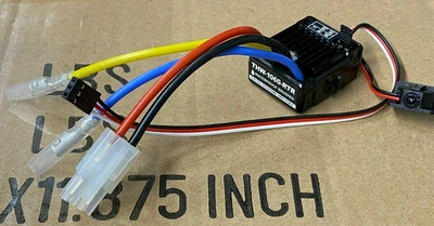 HobbyWing THW‑1060 Brushed Waterproof ESC 60 A 2‑3 S LiPo – Tamiya Plug - Image 1 of 2