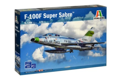 1:72 Italeri F-100F Super Sabre Kit IT1398 Modellino - Immagine 1 di 2