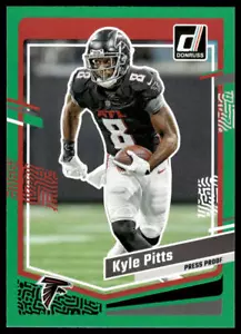 2023 Donruss #11 Kyle Pitts Press Proof Green Atlanta Falcons - Picture 1 of 2
